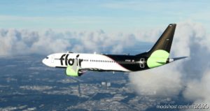 MSFS 2020 737-MAX Livery Mod: Flair Airlines Boeing 737 MAX – (10K*5K) (Image #3)