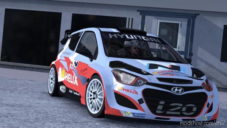 ETS2 Hyundai Car Mod: I20 WRC V1R60 1.40 (Featured)