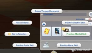 Sims 4 Mod: Skilled Homework For Teens And Children Mod (TS4) (Image #2)