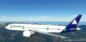 MSFS 2020 8K Livery Mod: Aeromaritime Captainsim 777-200ER 8K (Featured)