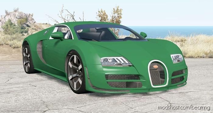 BeamNG Bugatti Car Mod: Veyron 16.4 Super Sport 2010 (Featured)