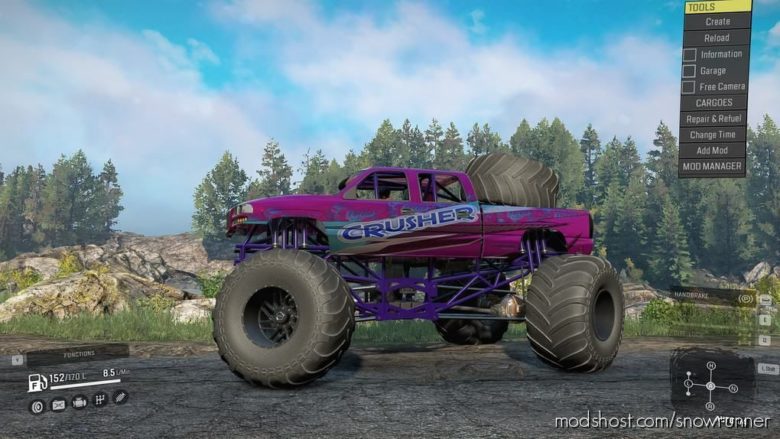 SnowRunner Car Mod: Monster Truck V (Featured)