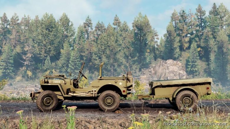 SnowRunner Car Mod: 1942 Willys MB V (Featured)