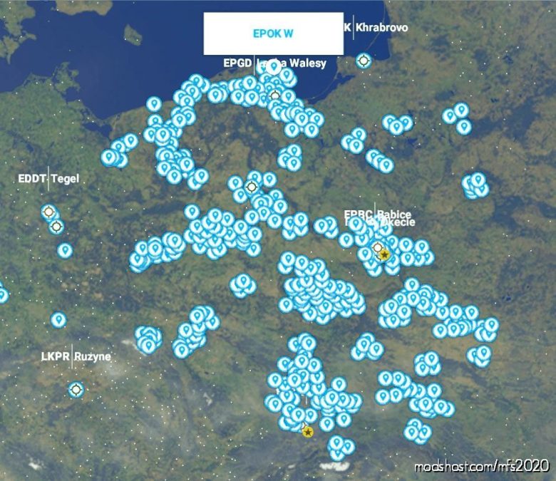 MSFS 2020 Poland Scenery Mod: VFR Reporting Points Poland (Featured)