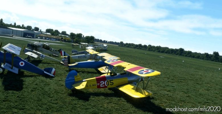 MSFS 2020 Livery Mod: Stearman PT-17 G-Bruj (Featured)