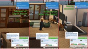 Sims 4 Mod: University Degree Reward FIX For Interior Decorator And Salaryperson Careers (Image #3)