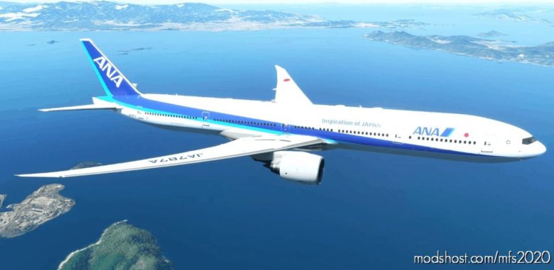 MSFS 2020 8K Livery Mod: ALL Nippon Airways Captainsim 777-300ER 8K V1.2 (Featured)