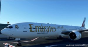 MSFS 2020 777-300ER Livery Mod: Captainsim B777-300ER Emirates Real Madrid V1.1 (Image #3)