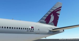 MSFS 2020 777-300ER Livery Mod: Captainsim B777-300ER Qatar Airways (Featured)