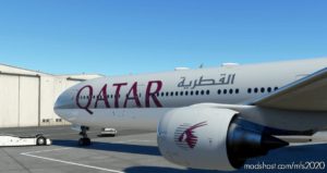 MSFS 2020 777-300ER Livery Mod: Captainsim B777-300ER Qatar Airways (Image #2)