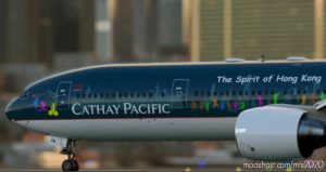 MSFS 2020 Boeing Livery Mod: Cs-B777-300Er Cathay Pacific The Spirit Of Hong Kong B-Kpb Ultra – By Danr V1.1 (Image #3)