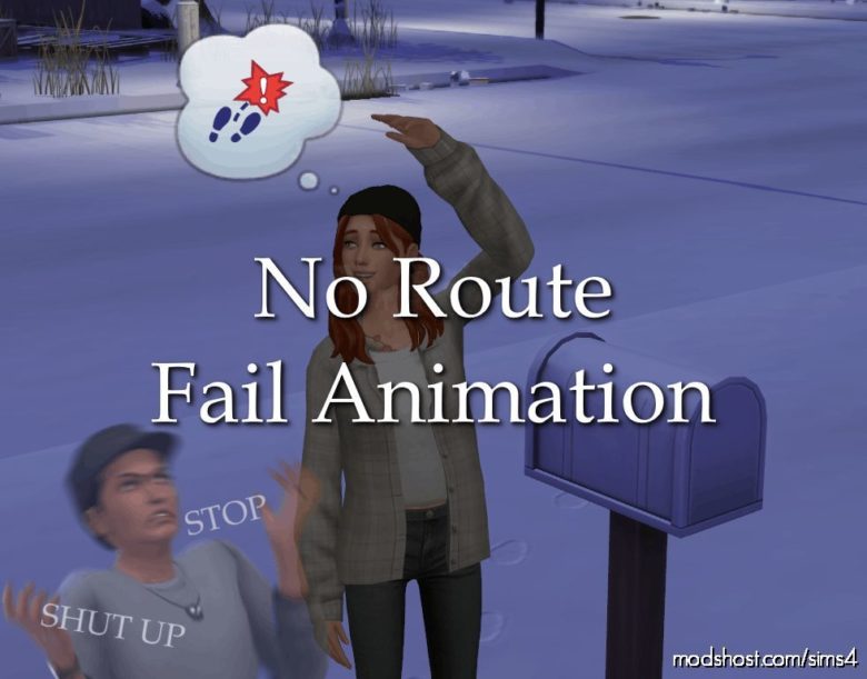 Sims 4 Mod: NO Route Fail Animation (Featured)