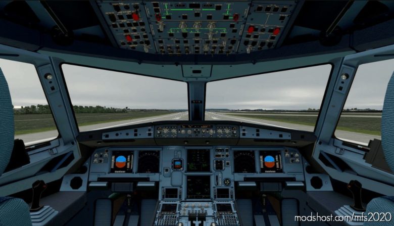 MSFS 2020 Airbus Mod: A32NX Cockpit Blue Version (Featured)