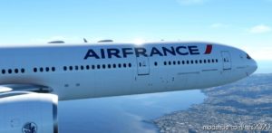 MSFS 2020 Boeing Livery Mod: AIR France “Olympic Games 2024 / Jeux Olympiques 2024” Captainsim 777-300ER 8K (Image #2)