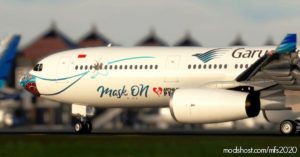 MSFS 2020 Indonesia Mod: Project Mega Pack A330-300 Garuda Indonesia Masker Livery (Featured)