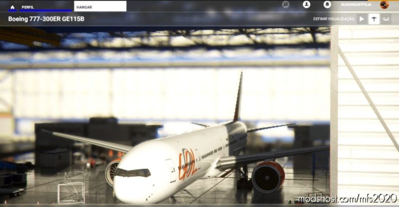 MSFS 2020 777-300ER Livery Mod: Gol-777-Retro (Featured)