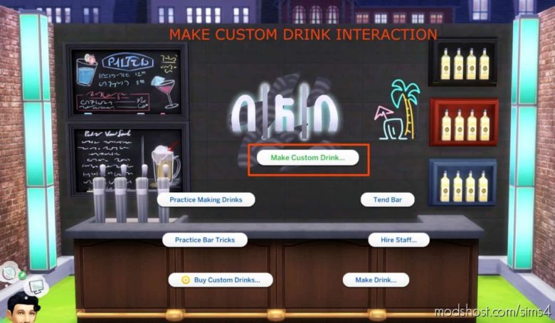 Sims 4 Mod: Custom Drink Interactions (Featured)