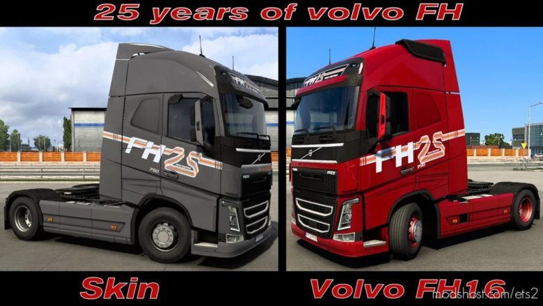 ETS2 Volvo Mod: 25 Years Of Volvo FH Skin (Featured)