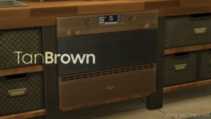 Sims 4 Object Mod: H&B Miniwave – Counter Slot Oven (Image #3)