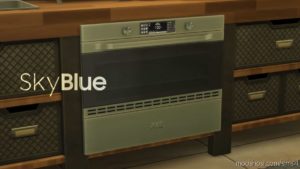 Sims 4 Object Mod: H&B Miniwave – Counter Slot Oven (Image #9)