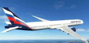 MSFS 2020 Boeing Livery Mod: Aeroflot “Brand Image” (Based ON A350) Captainsim 777-300ER 8K (Image #2)