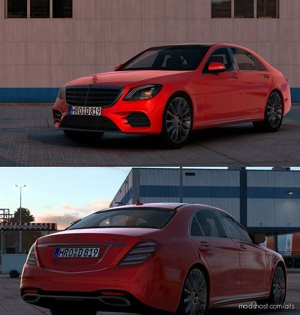 ATS Mercedes-Benz Car Mod: W222 S-Class S-400D V4.1 1.40 - 1.41 (Featured)