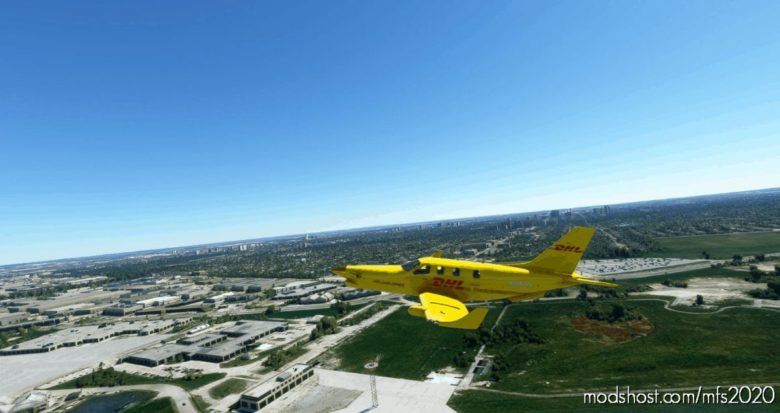 MSFS 2020 Mod: TBM930 DHL Livery (Featured)