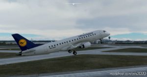 MSFS 2020 Lufthansa Livery Mod: Embraer 175 Lufthansa 4K (Featured)