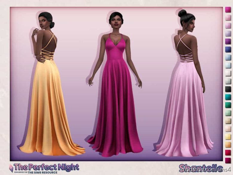 Sims 4 Clothes Mod: The Perfect Night – Shantelle Dress (Featured)