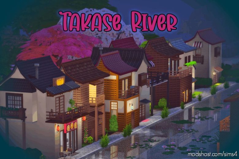 Sims 4 House Mod: Takase River (NO CC) (Featured)