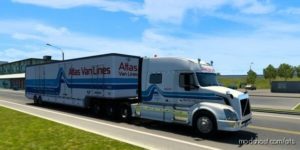 ATS Mod: Atlas VAN Lines Truck Skin For VNL 730 (Image #2)