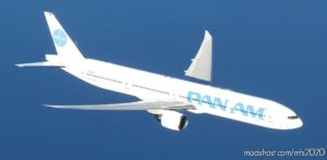 MSFS 2020 Boeing Livery Mod: PAN AM Captainsim 777-300ER 8K (Image #2)