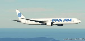 MSFS 2020 Boeing Livery Mod: PAN AM Captainsim 777-300ER 8K (Image #3)