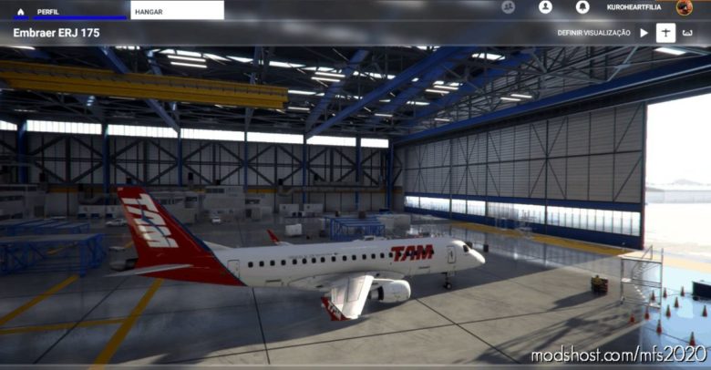 MSFS 2020 Embraer Livery Mod: TAM-175 (Featured)