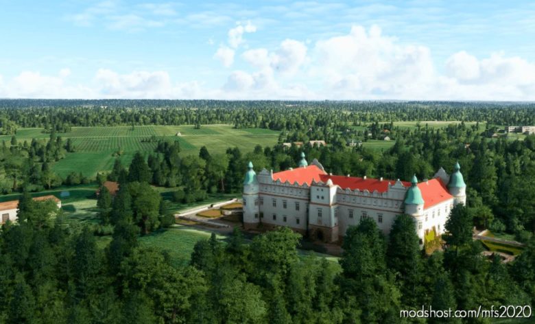 MSFS 2020 Poland Scenery Mod: Baranow Sandomierski Castle (Featured)