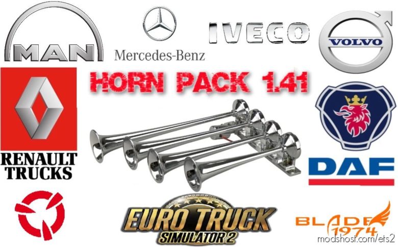 ETS2 Sound Mod: Horn Pack 1.41.X (Featured)