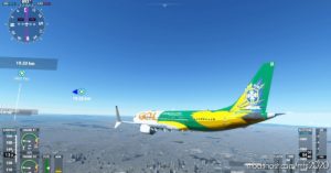 MSFS 2020 Boeing Livery Mod: GOL Seleção-737-Max V1.2 (Featured)