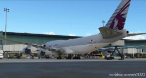 MSFS 2020 747-8F Livery Mod: Qatar Airways A7-Hhe Ultra NO Mirroring (Featured)