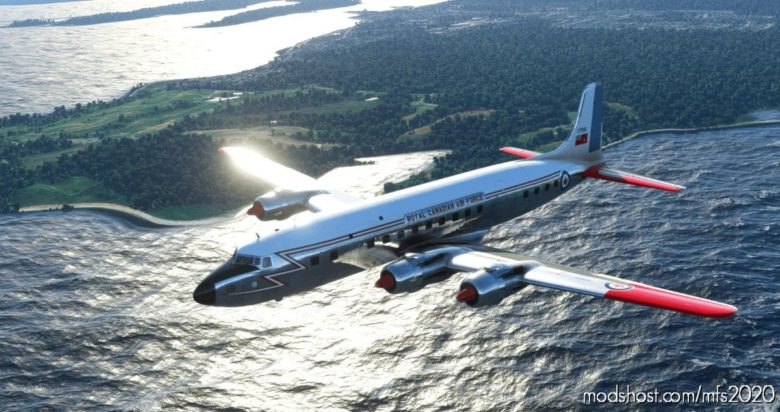 MSFS 2020 DC-6B Livery Mod: Pmdg DC-6B – Royal Canadian AIR Force (Rcaf) (1960S) (Featured)