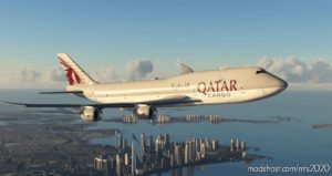 MSFS 2020 747-8F Livery Mod: Qatar Airways Cargo A7-Bgb Ultra NO Mirroring (Featured)