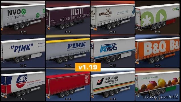 ETS2 Mod: Trailer Pack V1.20 1.40 – 1.41.X (Featured)