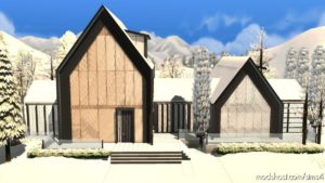 Sims 4 Mod: Scandinavian House – NO CC (Image #4)