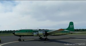 MSFS 2020 DC-6B Livery Mod: Pmdg DC-6B Interpretation Buffalo Airways C-Fiqm NO 57 (Image #3)