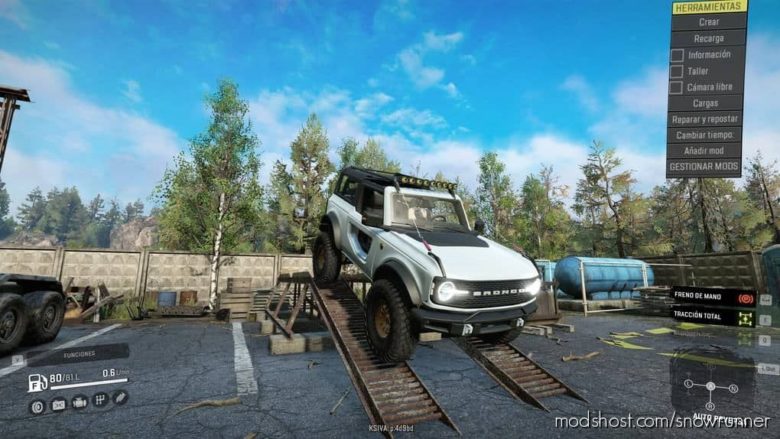 SnowRunner Ford Car Mod: Bronco 2021 Badlands V1.1 (Featured)