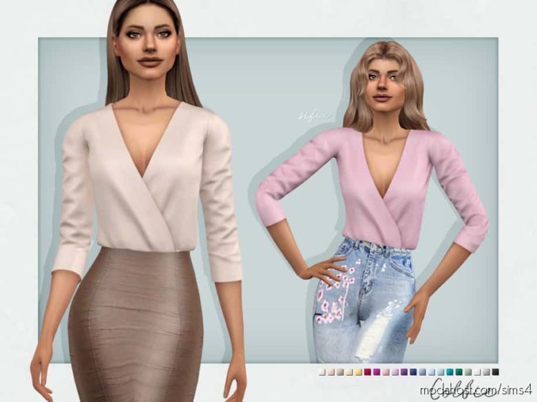 Sims 4 Clothes Mod: Colbie TOP (Featured)