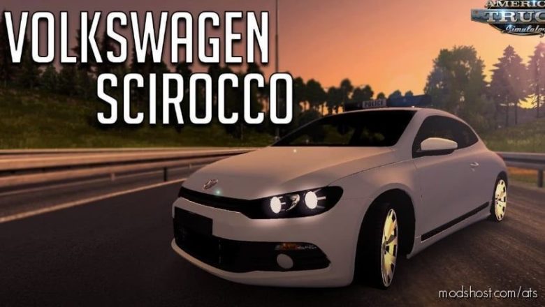 ATS Volkswagen Car Mod: Scirocco + Interior V1.7 1.41.X (Featured)