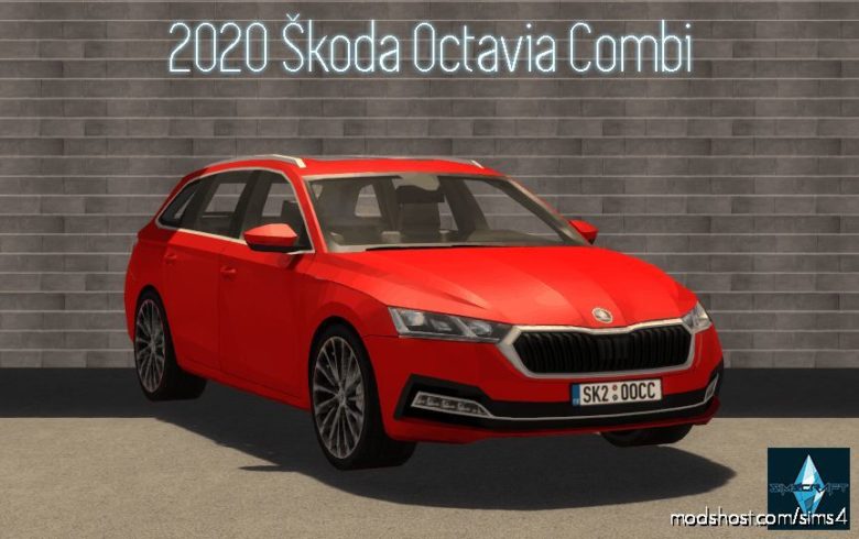 Sims 4 Mod: 2020 Škoda Octavia Combi (Featured)