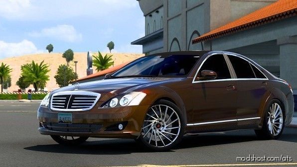 ATS Mercedes-Benz Car Mod: W221 S350 2009 V6.1 1.41 (Featured)