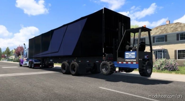 ATS Trailer Mod: Nitromodz SCS Forklift Piggyback 1.40 (Featured)