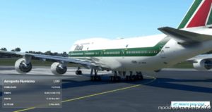 MSFS 2020 Livery Mod: Asobo 747-8I Alitalia NO Mirroring (Image #3)